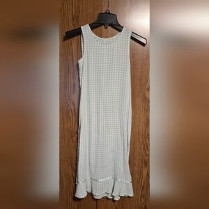 Source Unknown Mint Gingham Sleeveless Dress